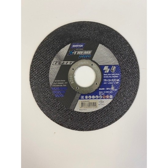 Norton Xtreme Pro Cutting Disc 115 x 1.0 x 22.23mm