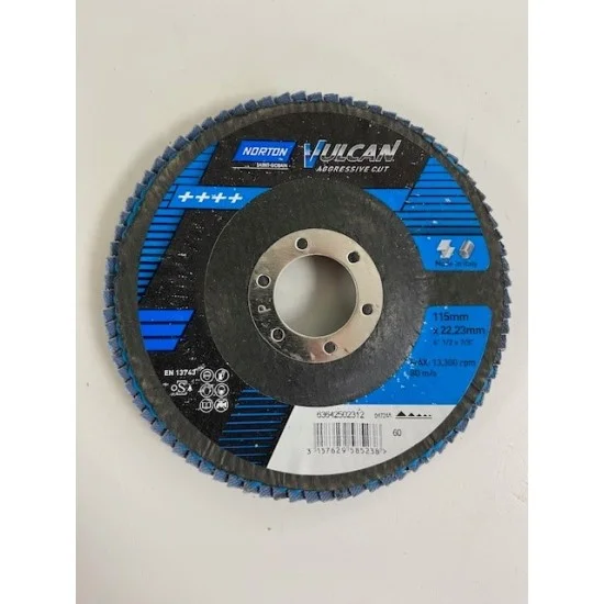 Norton Vulcan Flap Disc 4.1/2" 60 Grit