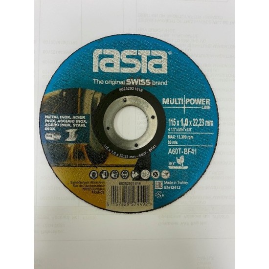 Rasta 4.1/2" Metal Cutting Disc 