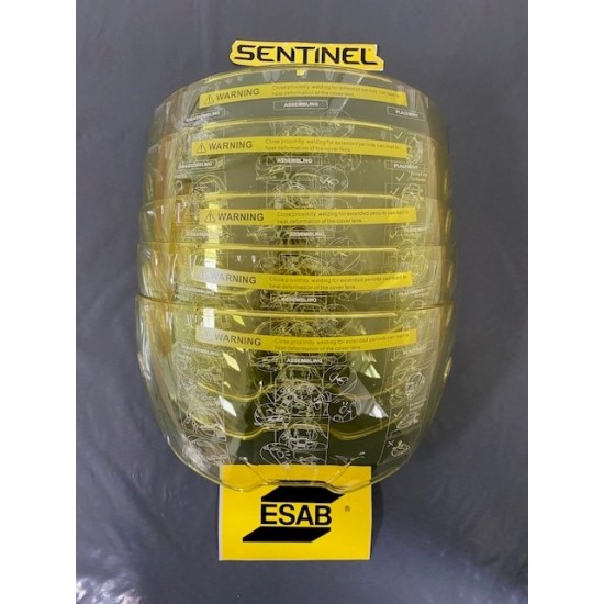 ESAB Sentinel A50/A60 Outer Lens - Amber (Pack 5) ESAB Sentinel A50/A60 Outer Lens - Amber (Pack 5)