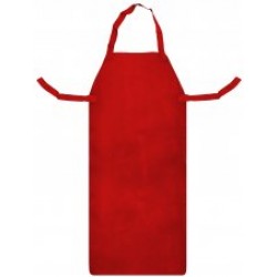 SWP Red Leather Apron & Ties - 24" x 42"