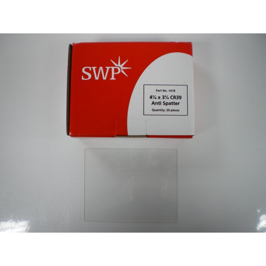 SWP CR39 Anti-Spatter Lens 4.1/4 x 3.1/4 (Pack 5)