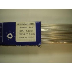 SWP Aluminium TIG Rod 1.6mm x 1000mm (4043) 2.5kg