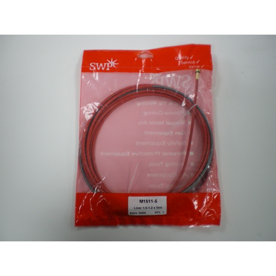 SWP MIG Torch Liner 1.0mm - 1.2mm Wire - 5m